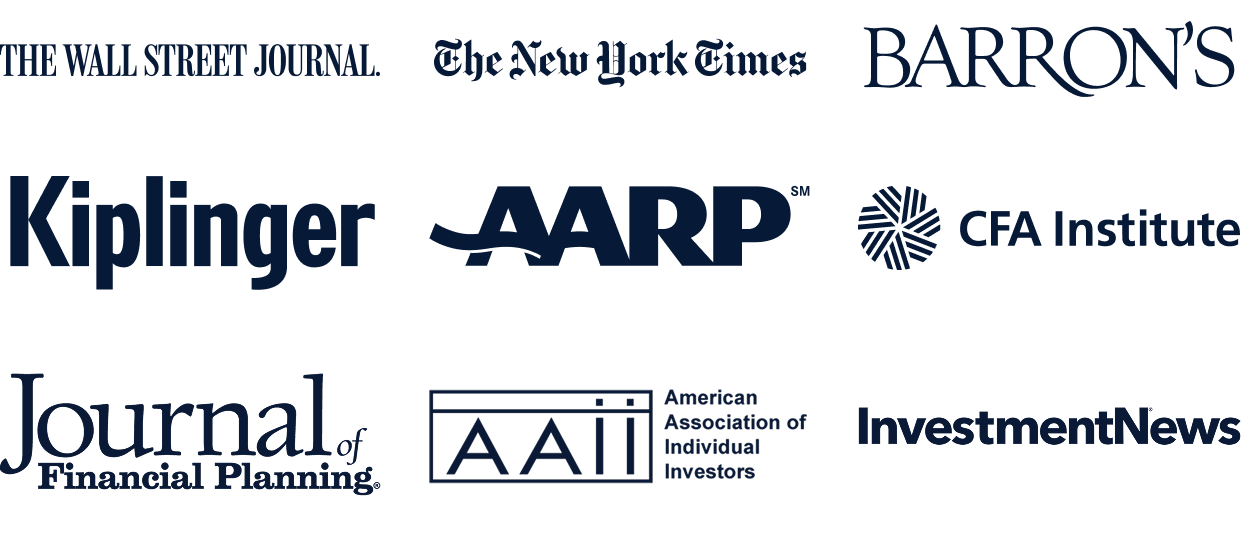 Income Solver has been featured in the following publications: The Wall Street Journal, The New York Times, Barron's, Kiplingers, AARP, CFA Institute, Journal of Financial Planning, American Association of Individual Investors, InvestmentNews.