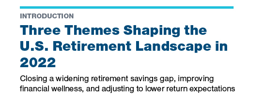 2022 Retirement Market Outlook White Paper