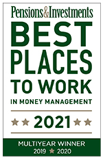 Pensions and Investments Best Places to Work in Money Management 2021