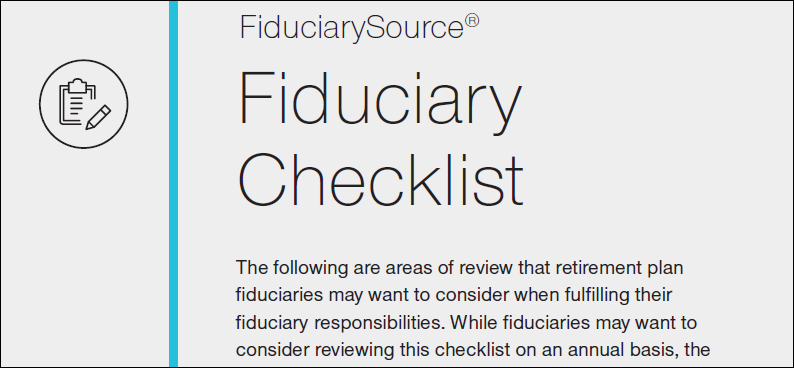 Fiduciary Checklist Thumbnail