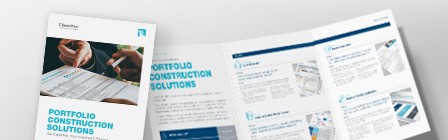 Portfolio Construction Solutions brochure cover and contents