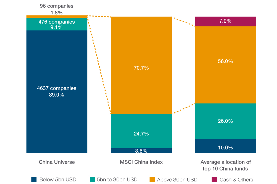 Fig. 1: Market cap breakdown by stock count