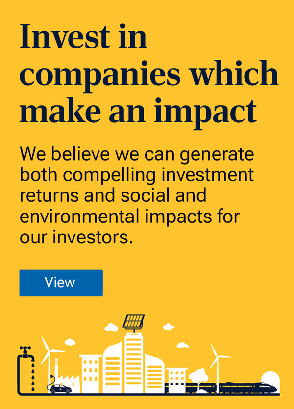 Invest in companies which make an impact