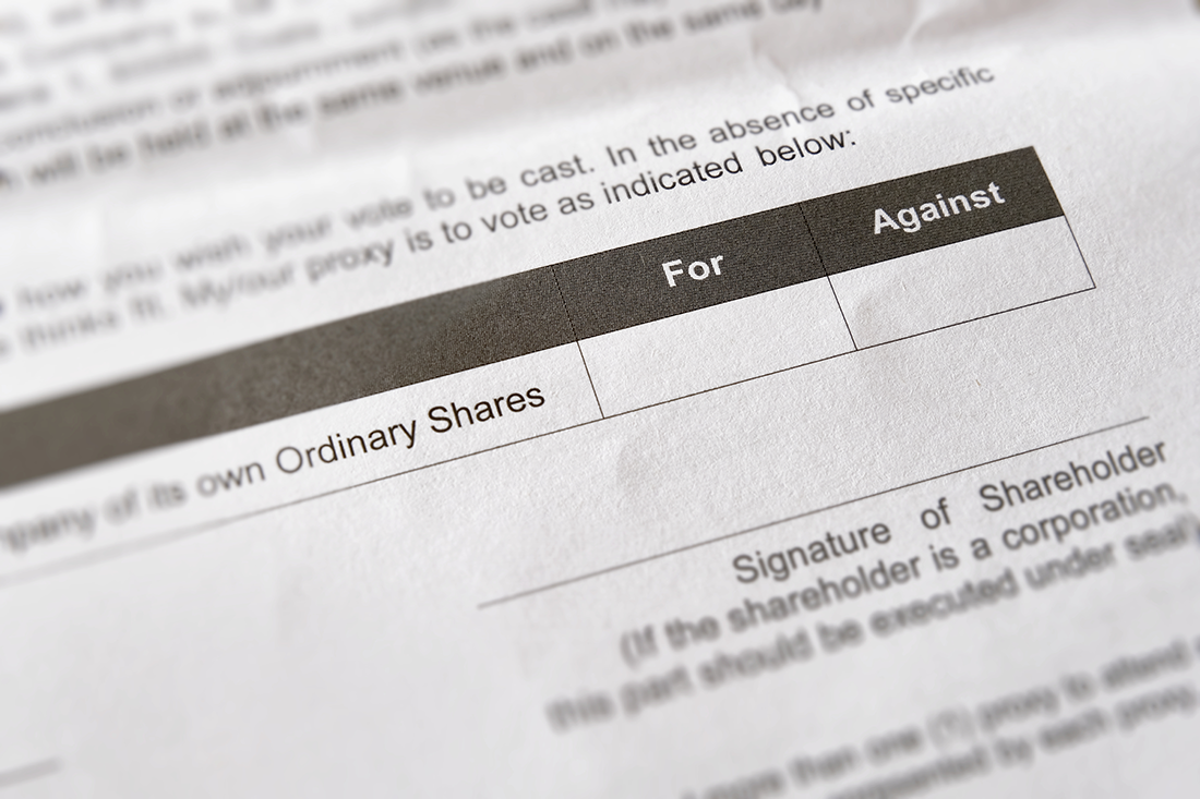 Shareholders proxy form for equity holders of a corporation who are unable to attend shareholders' meeting to vote in favor or against proposed resolutions in which the company intends to implement. Shareholders proxy form for equity holders of a corporation who are unable to attend shareholders' meeting to vote in favor or against proposed resolutions in which the company intends to implement.