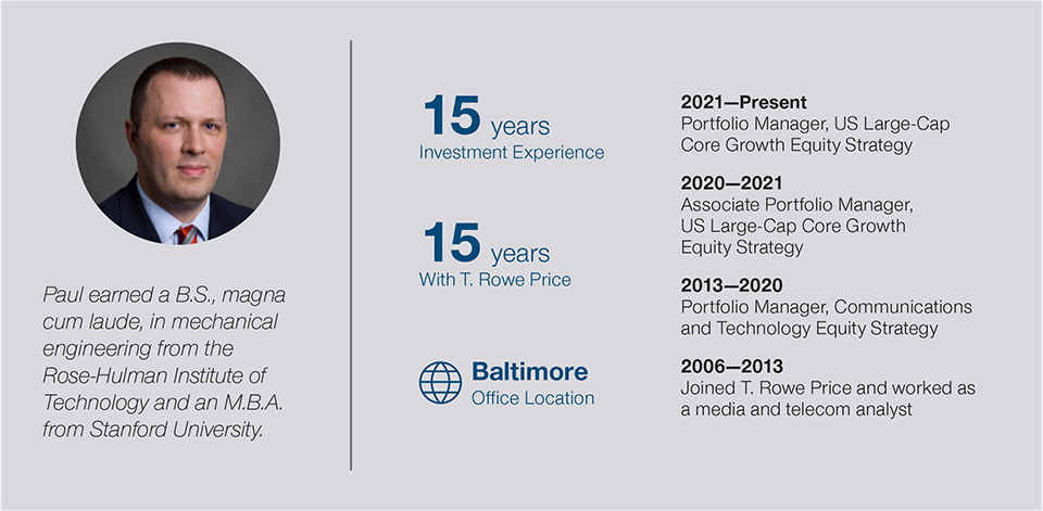 Graphic with photo of Paul Greene on left side & overview of expertise on right side
