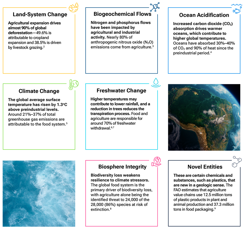 (Fig. 2) How different processes interact to determine the path for climate stability