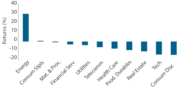 Year-to-Date Equity Sector Returns