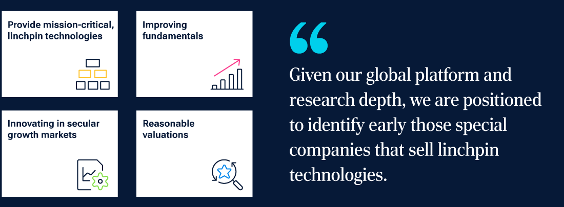 This infographic shows the four guardrails that help us to navigate potential speculative bubbles in AI.