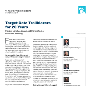 Target Date Trailblazers for 20 Years